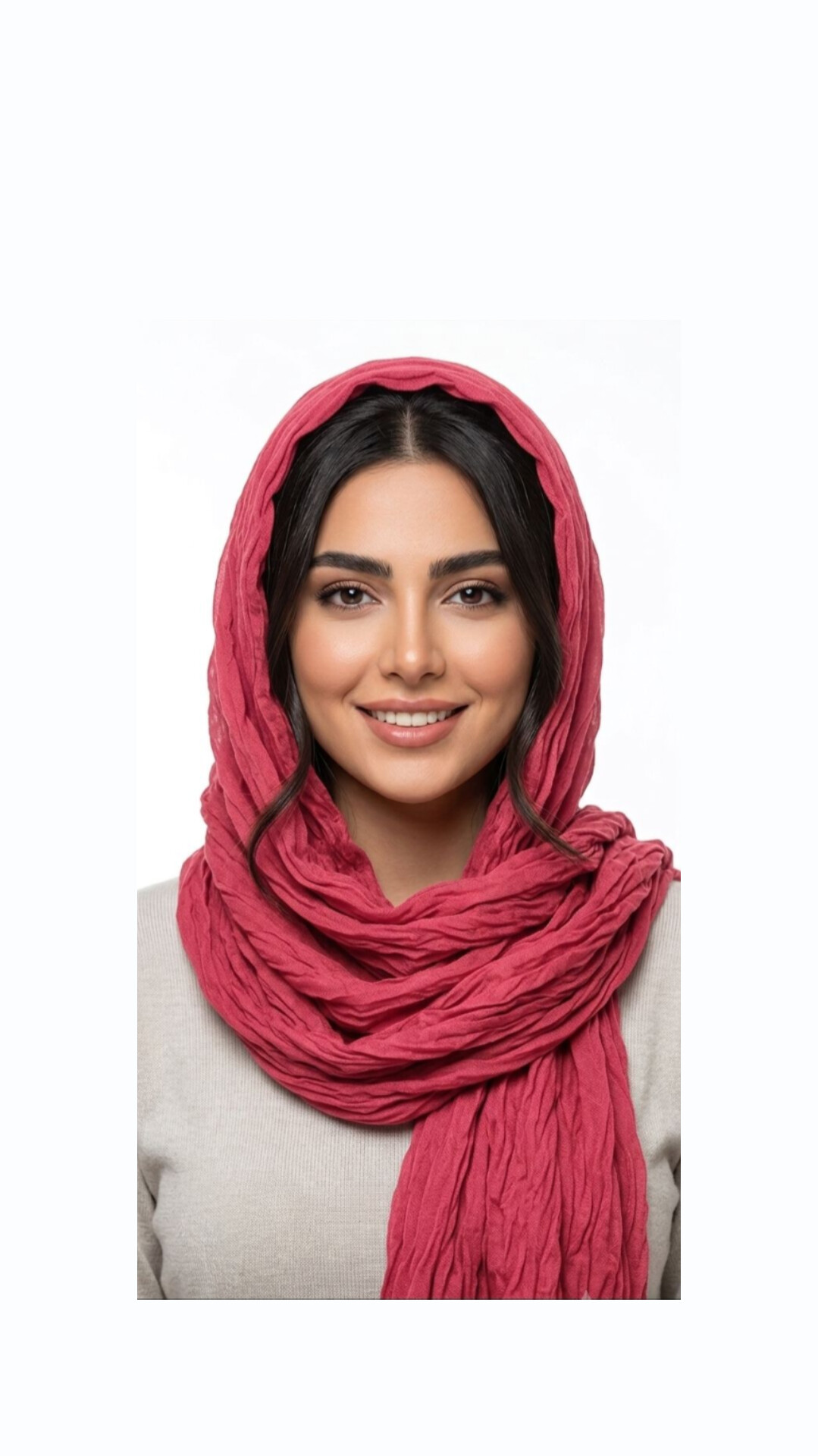 شال زنانه پفکی مدل چروک