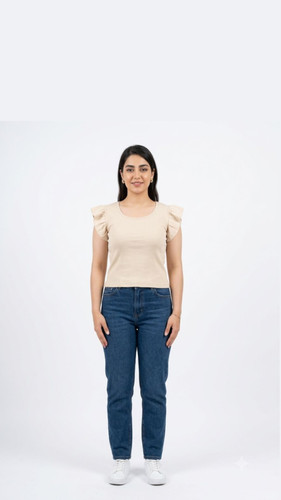 تاپ زنانه فانریپ استین عروسکی