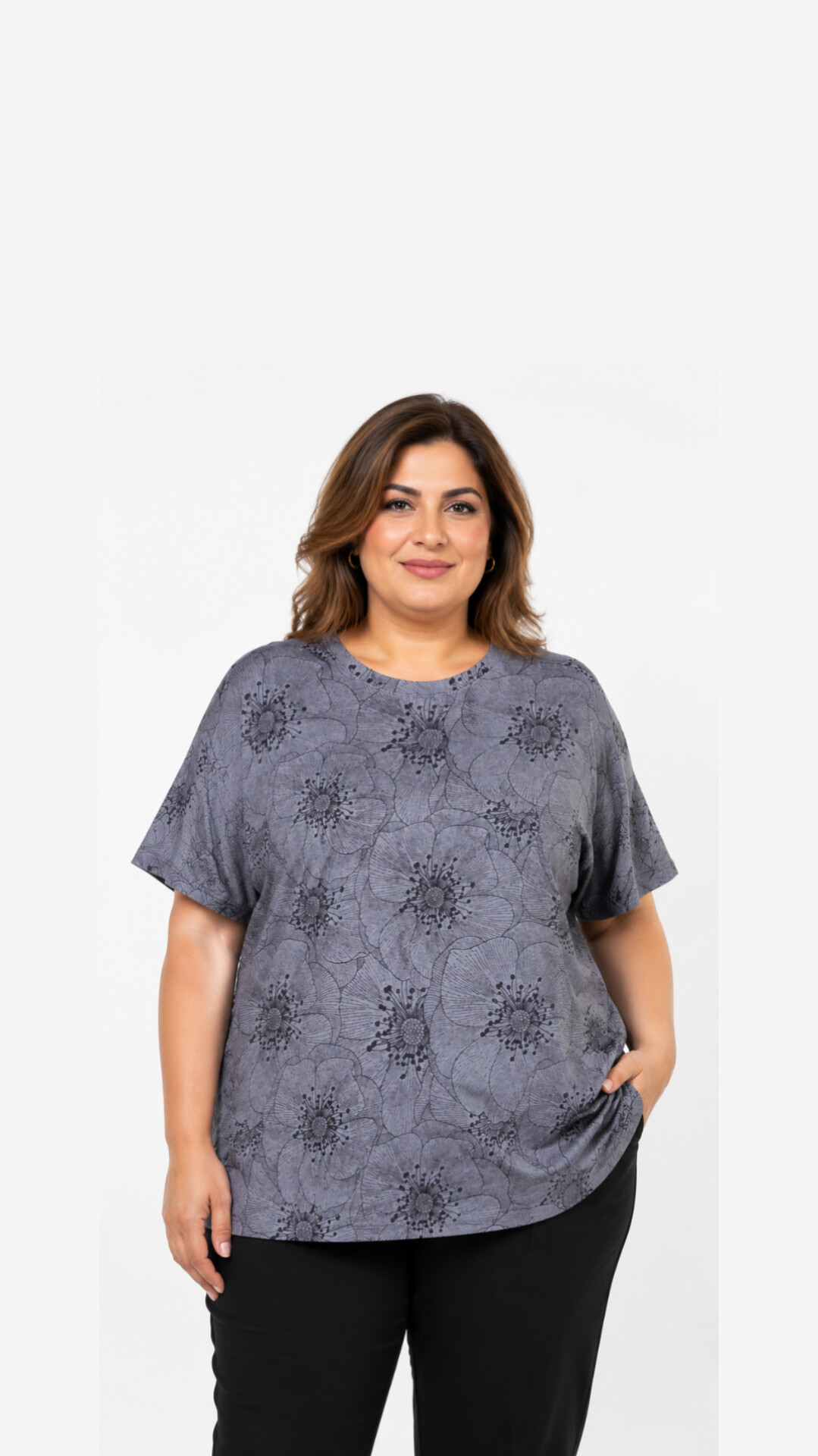 تیشرت زنانه سرخود طرح گل