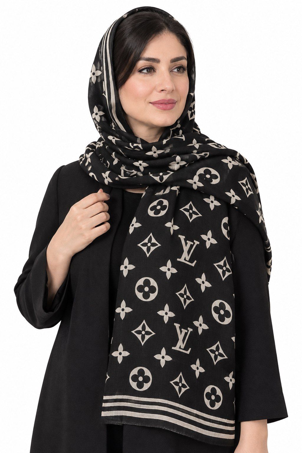 شال زنانه طرح دار